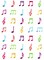 Musical Note Stickers – 350 Colorful Music Stickers, 10 Sheets for Classrooms, Crafts & Rewards
